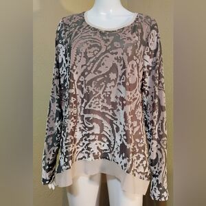 Simply Vera Vera Wang Burnout Velvet Top